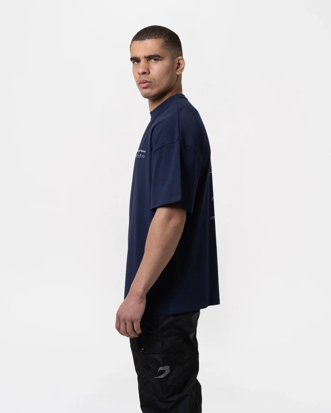 Nakatani x BOXRAW Oversized T-Shirt - Navy - Image 5
