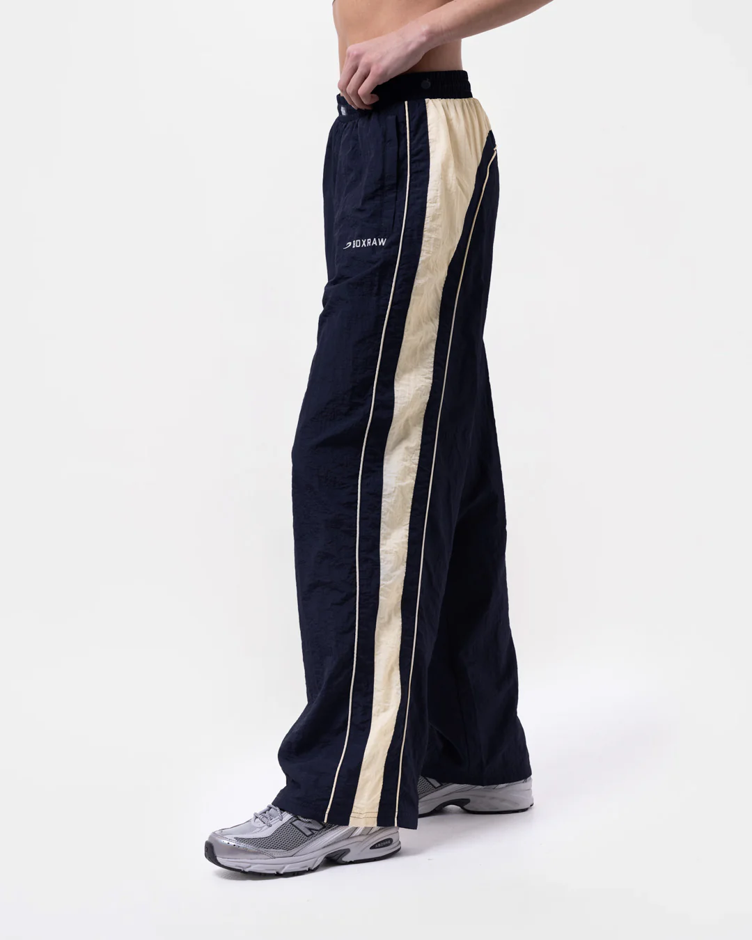 Nell Track Bottoms - Navy/Cream - Image 5