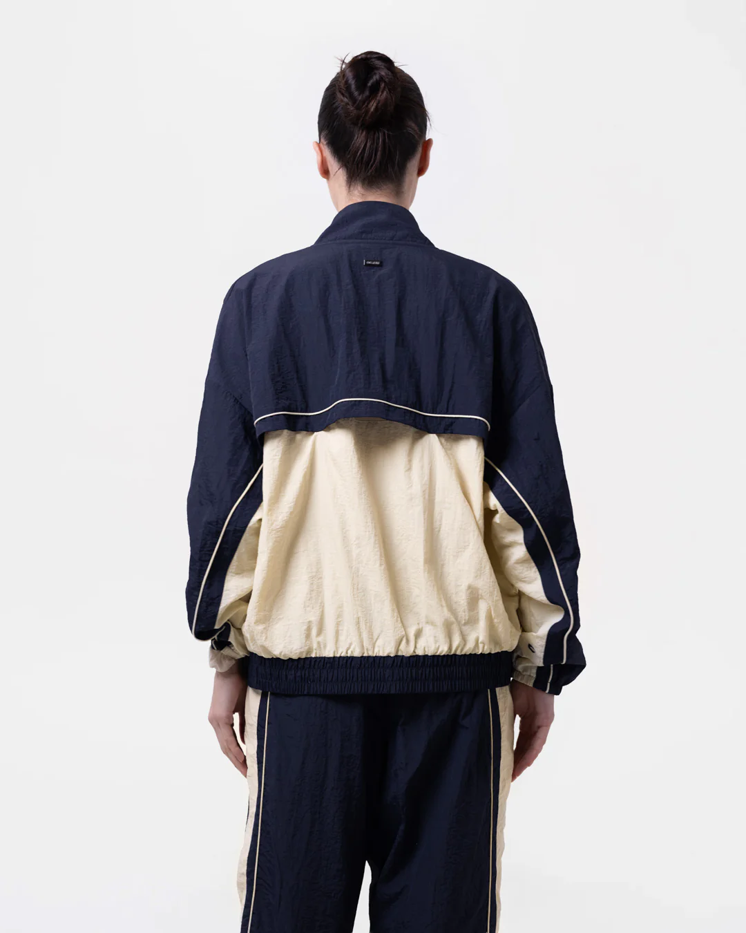 Nell Track Jacket - Navy/Cream - Image 3