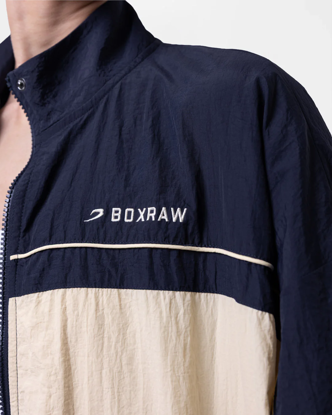 Nell Track Jacket - Navy/Cream - Image 7