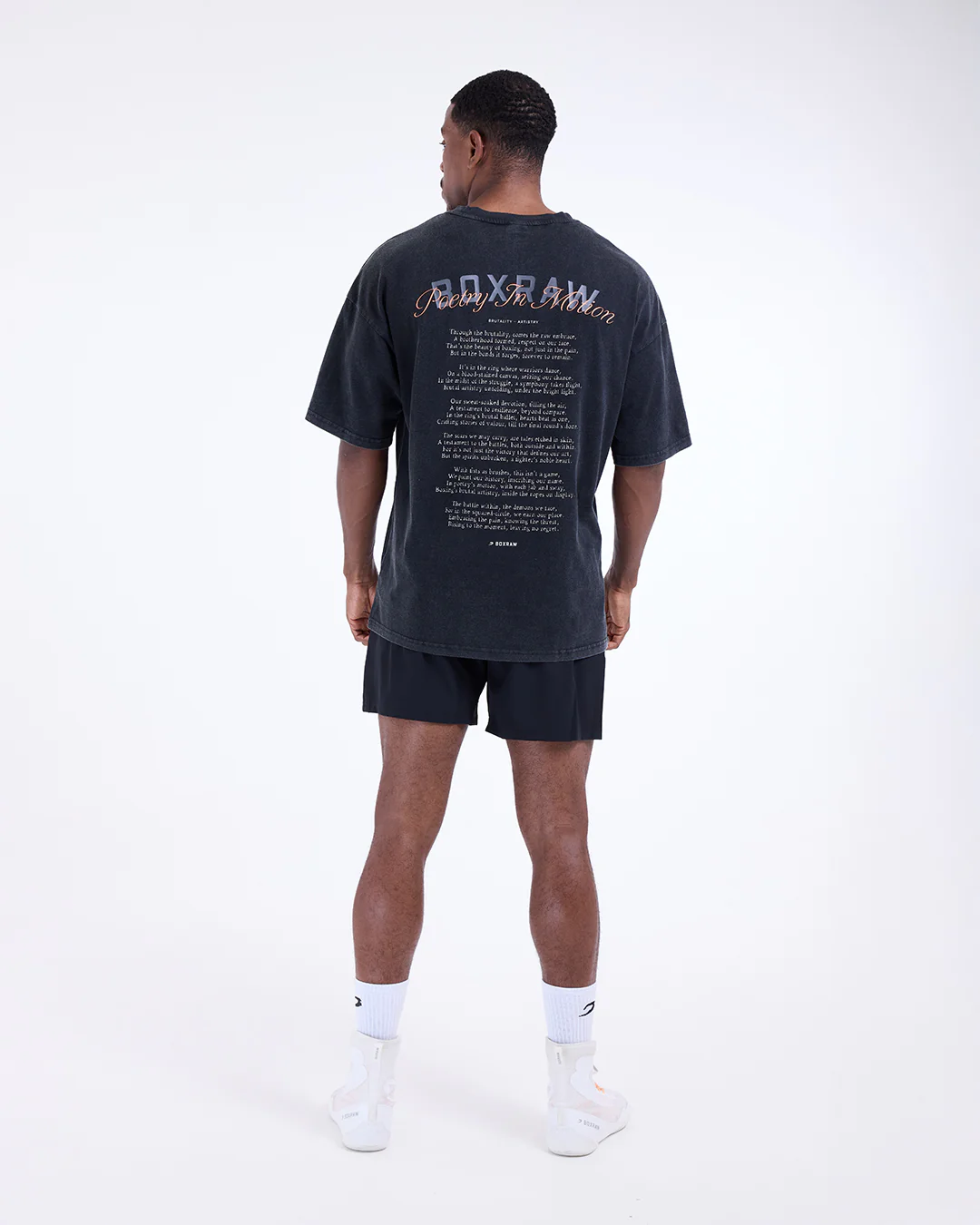 Poetry In Motion Oversized T-Shirt - Washed Black - Image 9