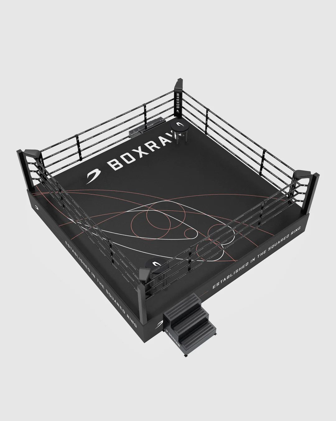 BOXRAW Boxing Ring Canvas & Dressing - Black/Golden Ratio - Image 3