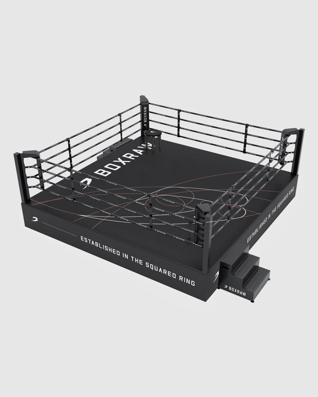 BOXRAW Boxing Ring Canvas & Dressing - Black/Golden Ratio - Image 5