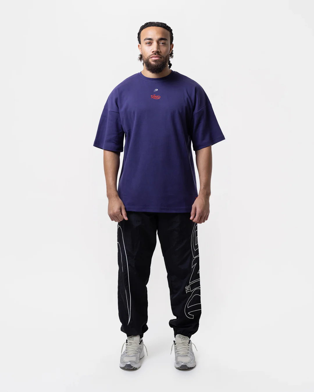 Ring x BOXRAW Larry Holmes Oversized T-Shirt - Midnight Purple - Image 2