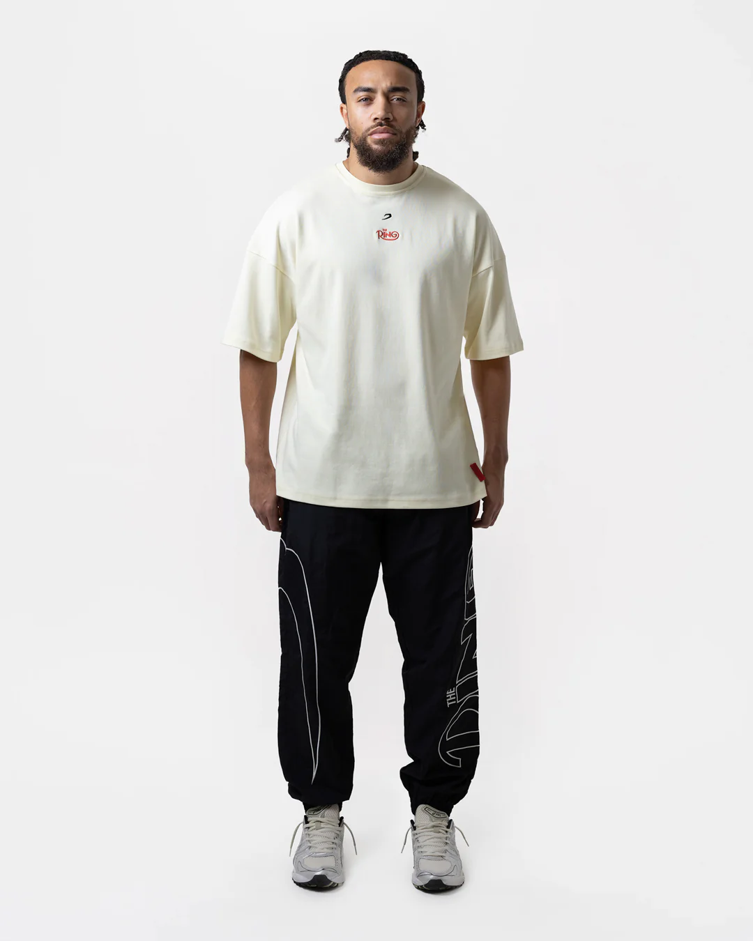 Ring x BOXRAW Manny Pacquiao Oversized T-Shirt - Stone Beige - Image 2