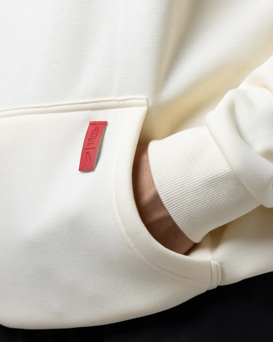 Ring x BOXRAW Oversized Hoodie - Beige - Image 9