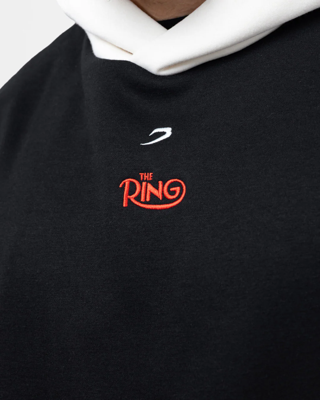 Ring x BOXRAW Oversized Hoodie - Black/Beige - Image 6