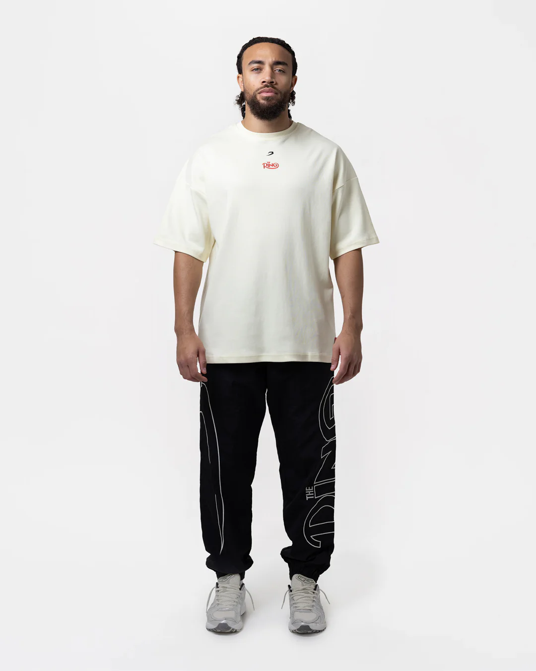 Ring x BOXRAW Oversized T-Shirt - Beige - Image 2