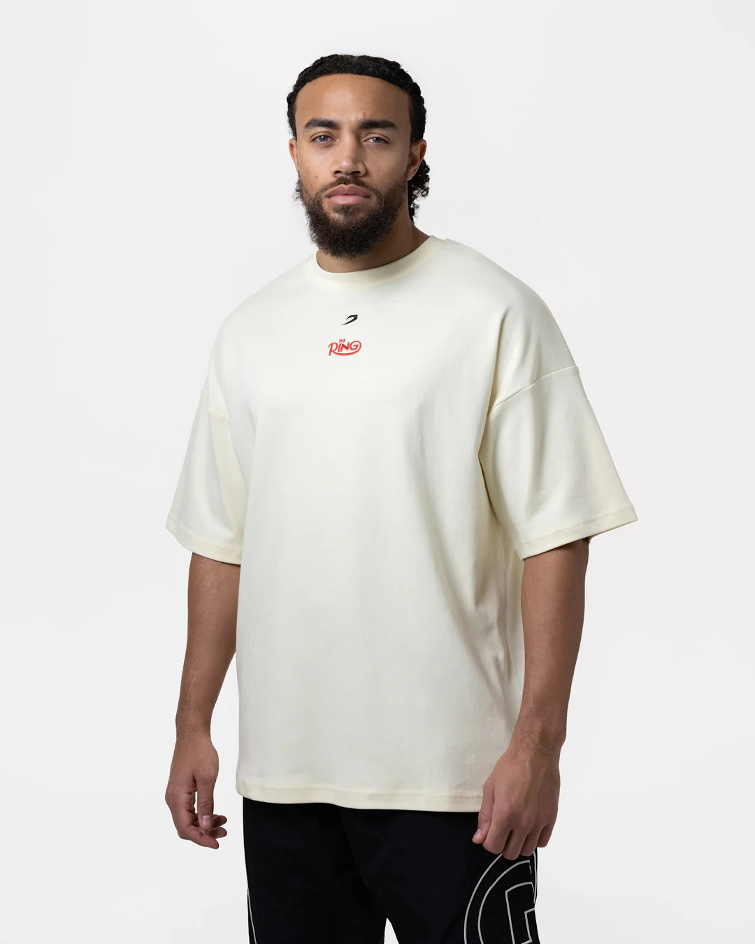 Ring x BOXRAW Oversized T-Shirt - Beige - Image 4