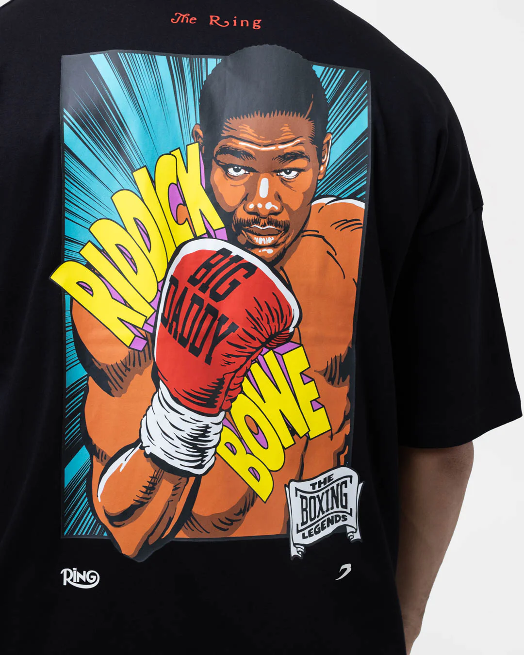 Ring x BOXRAW Riddick Bowe Oversized T-Shirt - Black - Image 7