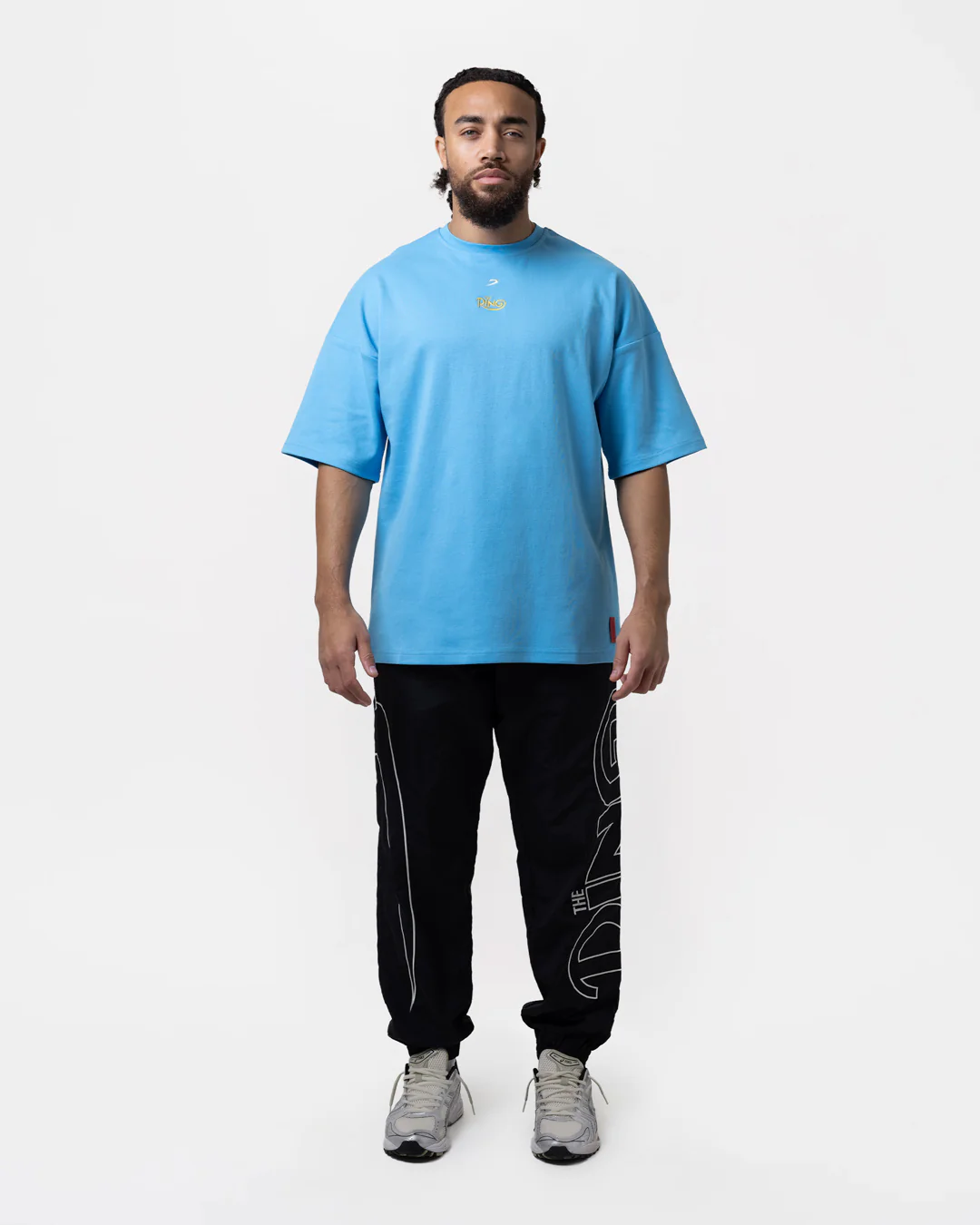 Ring x BOXRAW Roy Jones Jr Oversized T-Shirt - Sky Blue - Image 2