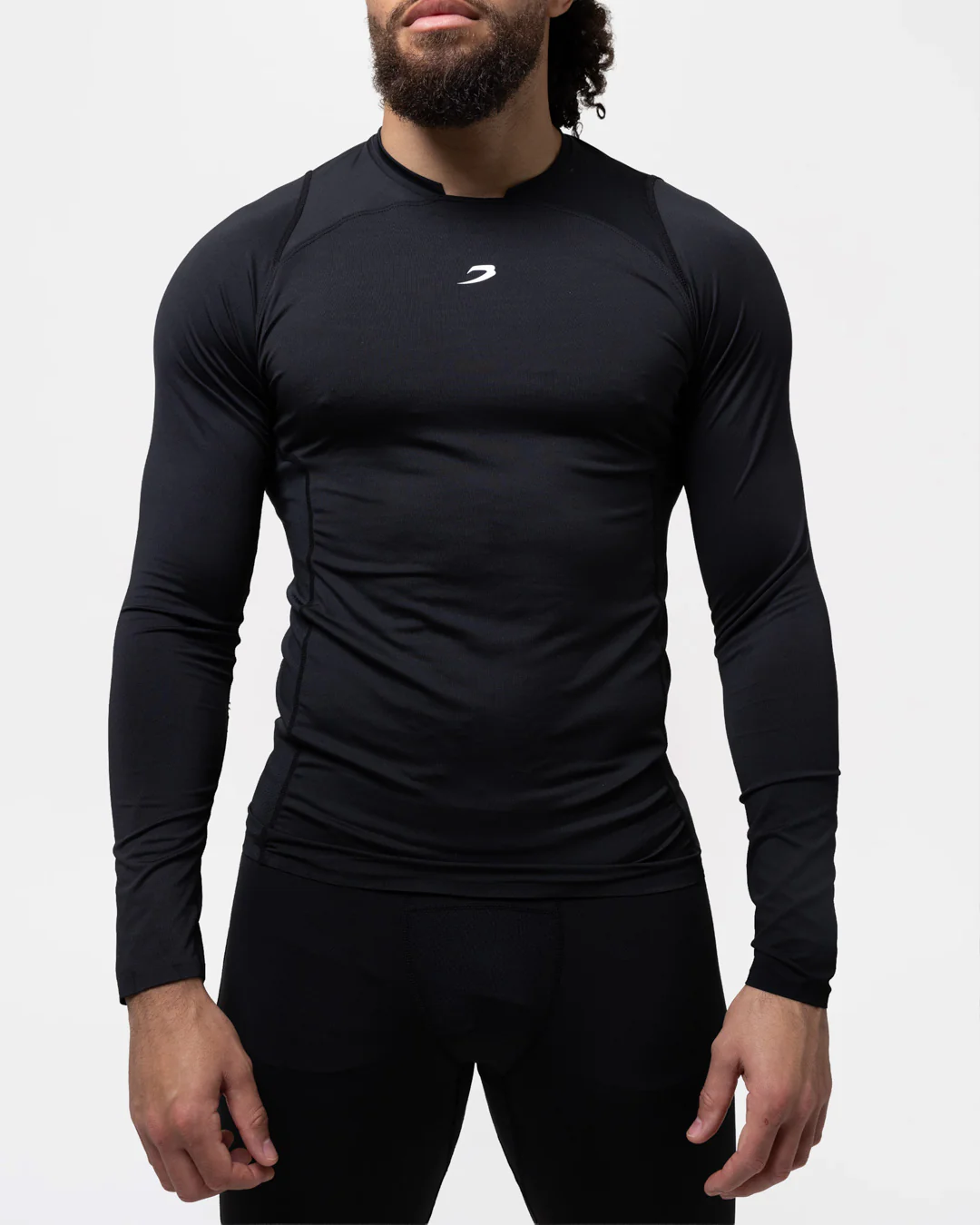 Saddler Compression Long Sleeve T-Shirt - Black - Image 7