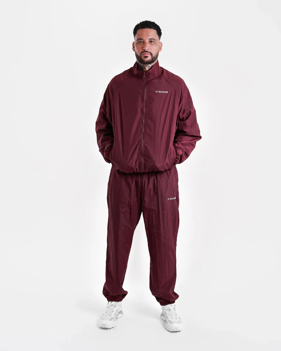 Saxton Track Bottoms - Burgundy - Image 10