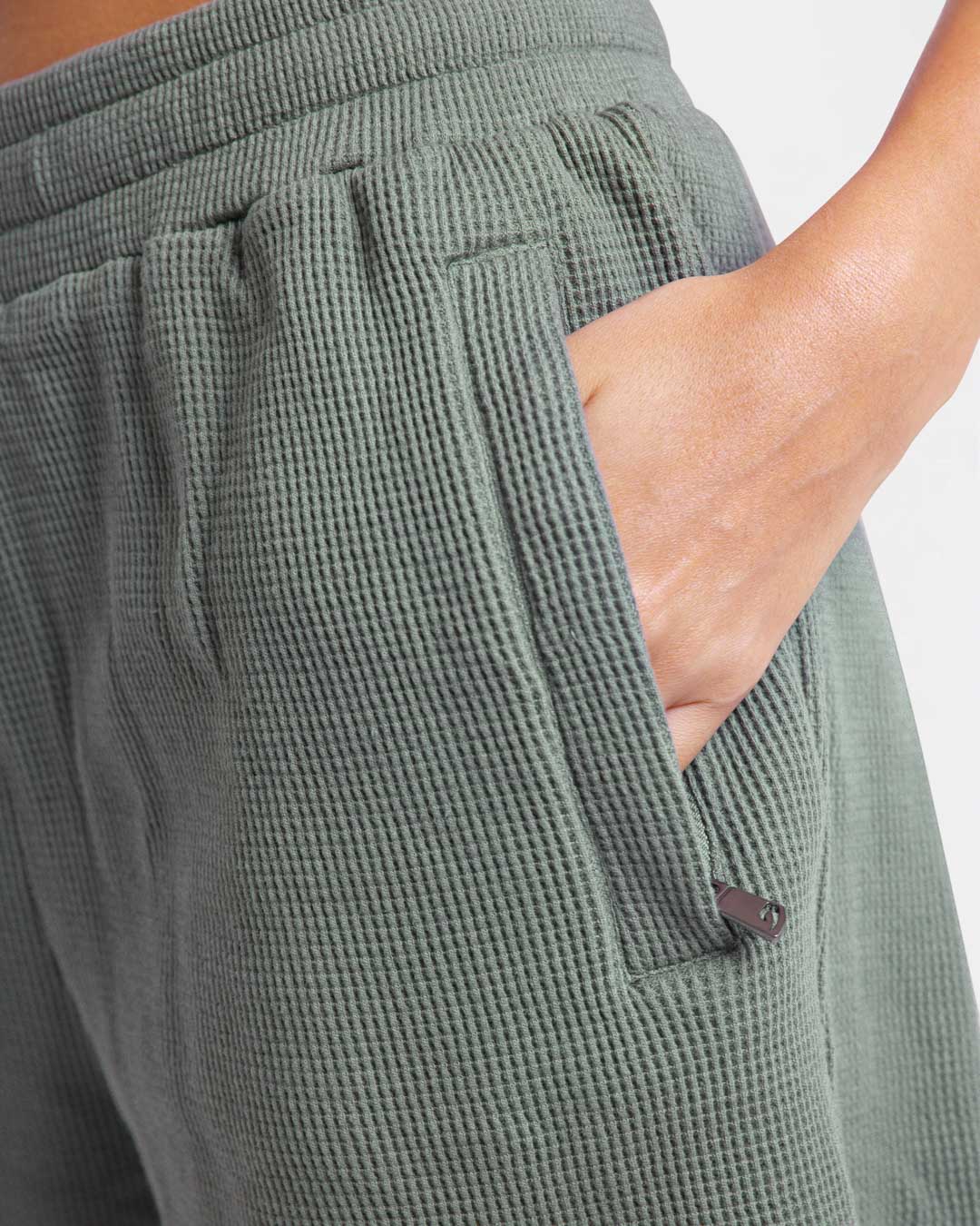 Shirley Waffle Shorts - Green - Image 9