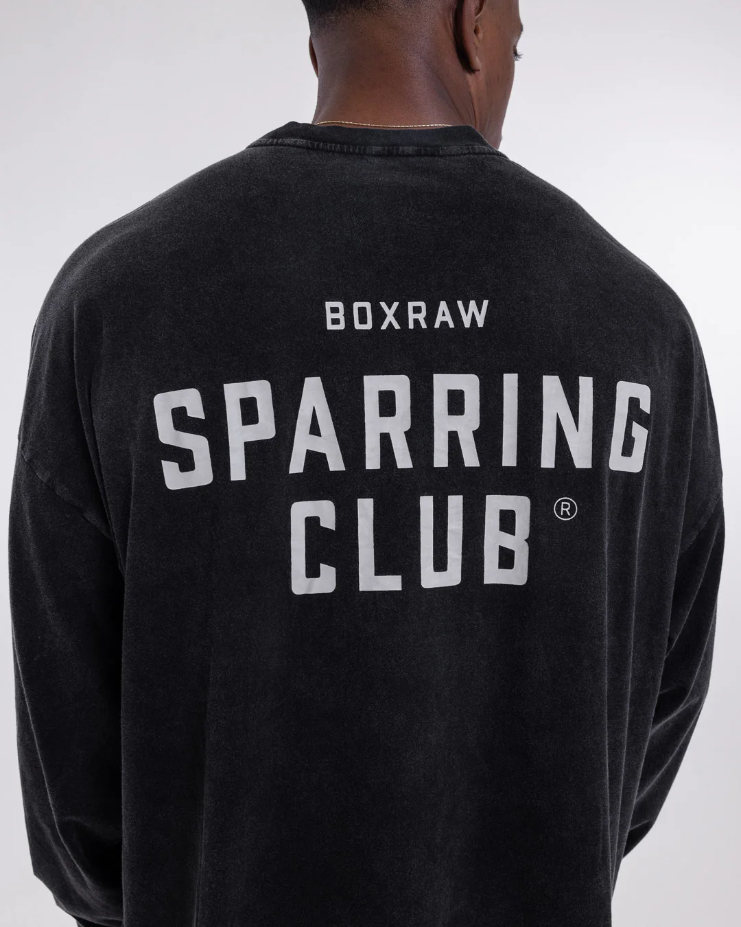 Sparring Club Long Sleeve T-Shirt - Washed Black - Image 9