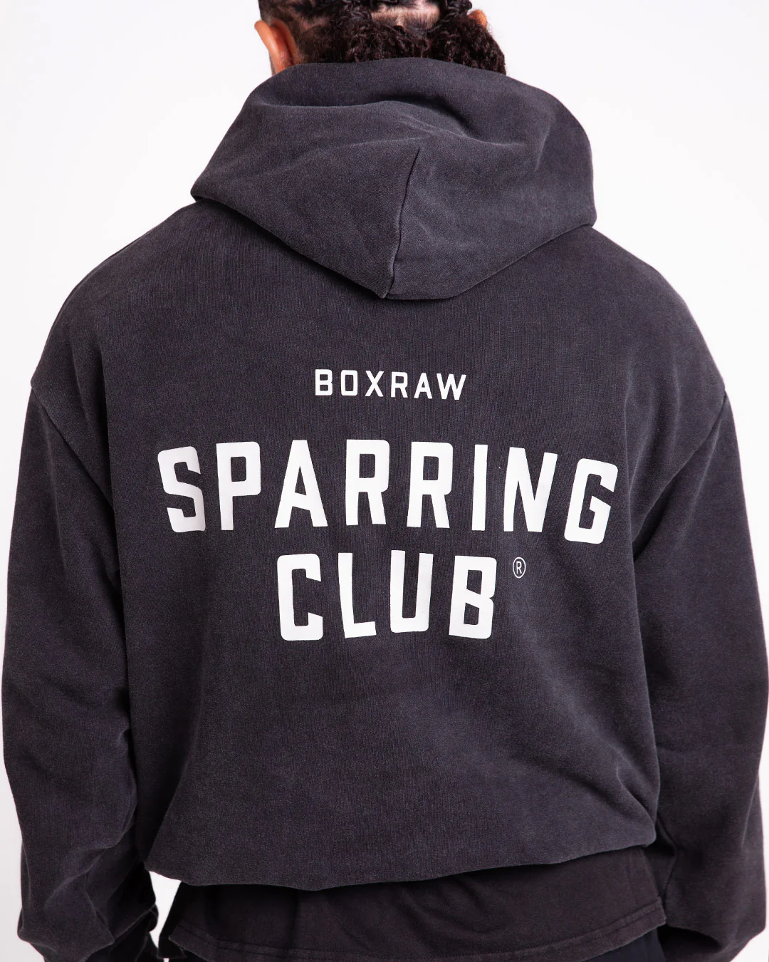 Sparring Club Oversized Hoodie - Washed Black - Image 7