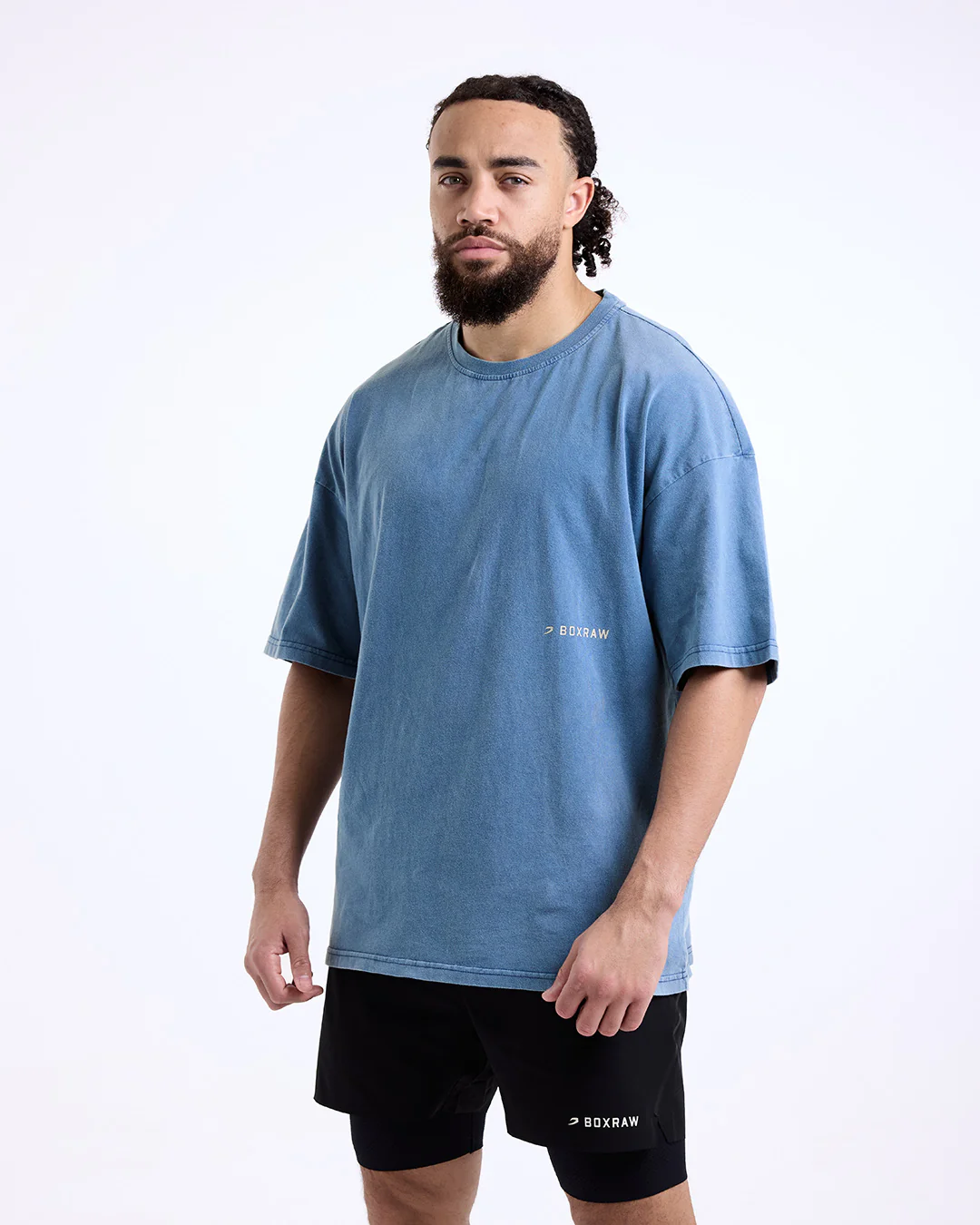 Sparring Club Oversized T-Shirt - Washed Baby Blue - Image 4