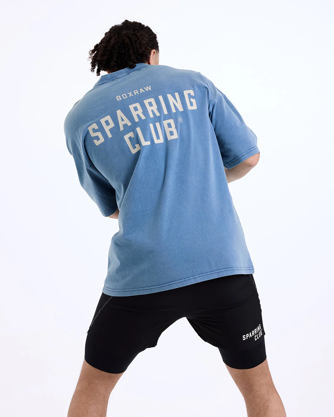 Sparring Club Oversized T-Shirt - Washed Baby Blue - Image 7