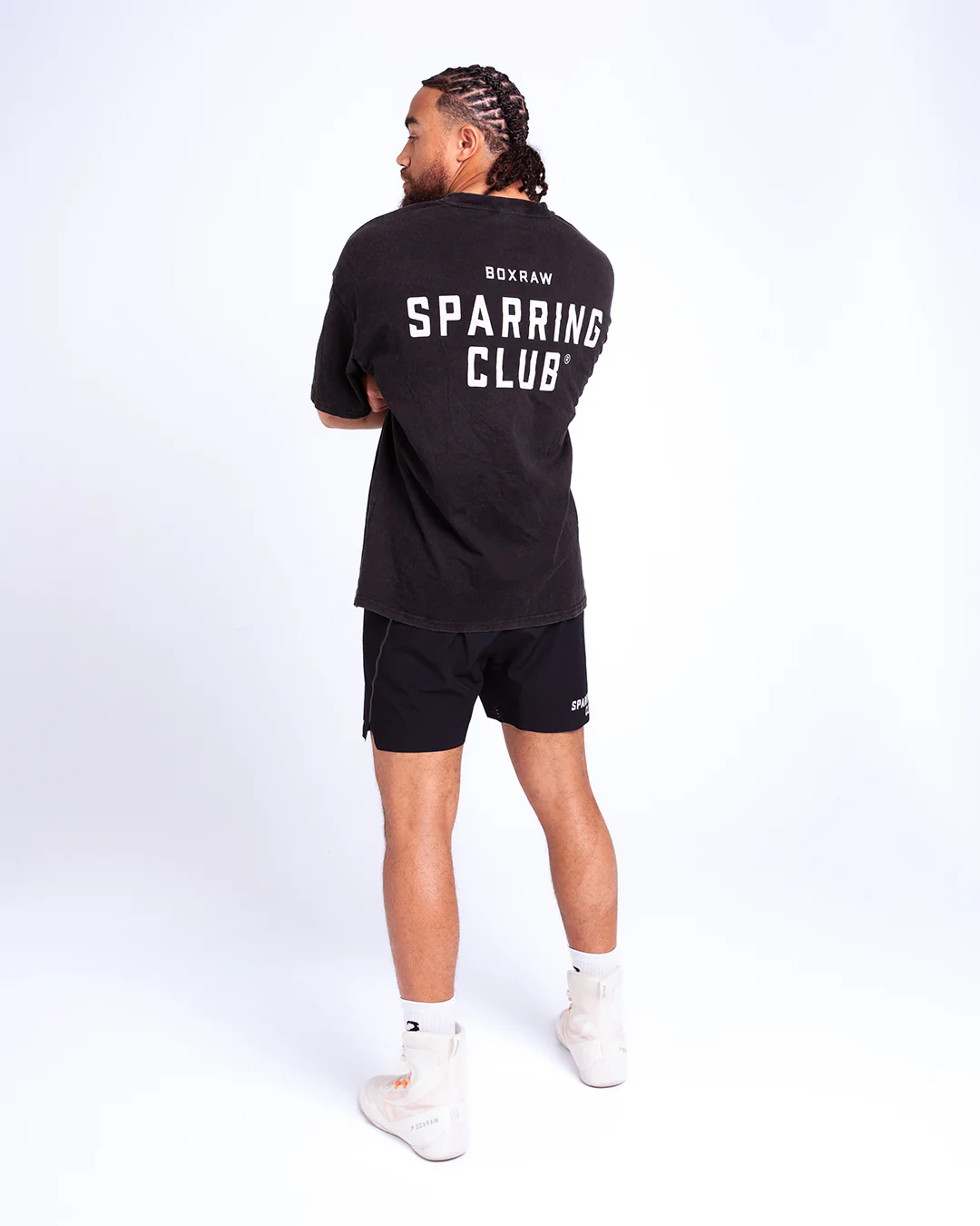 Sparring Club Oversized T-Shirt - Washed Black - Image 3