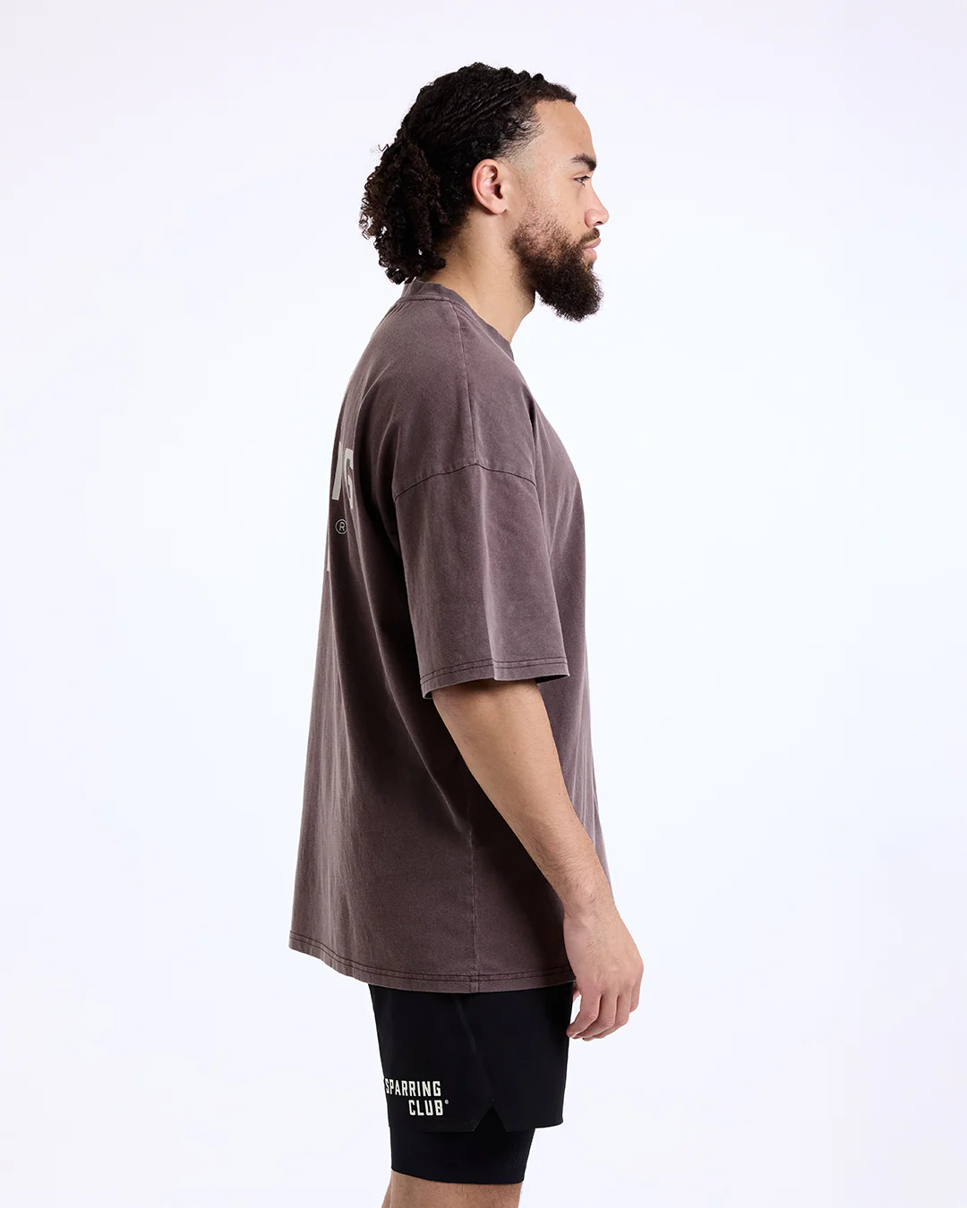 Sparring Club Oversized T-Shirt - Washed Brown - Image 5