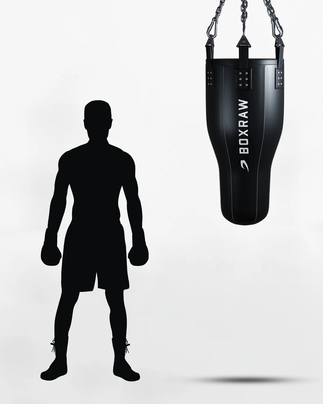 BOXRAW 3.5ft Spitzer Bag - Black/60kg - Image 5