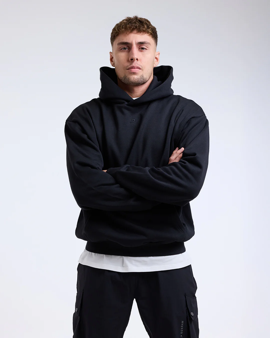 Strike Oversized Hoodie - Black - Image 5