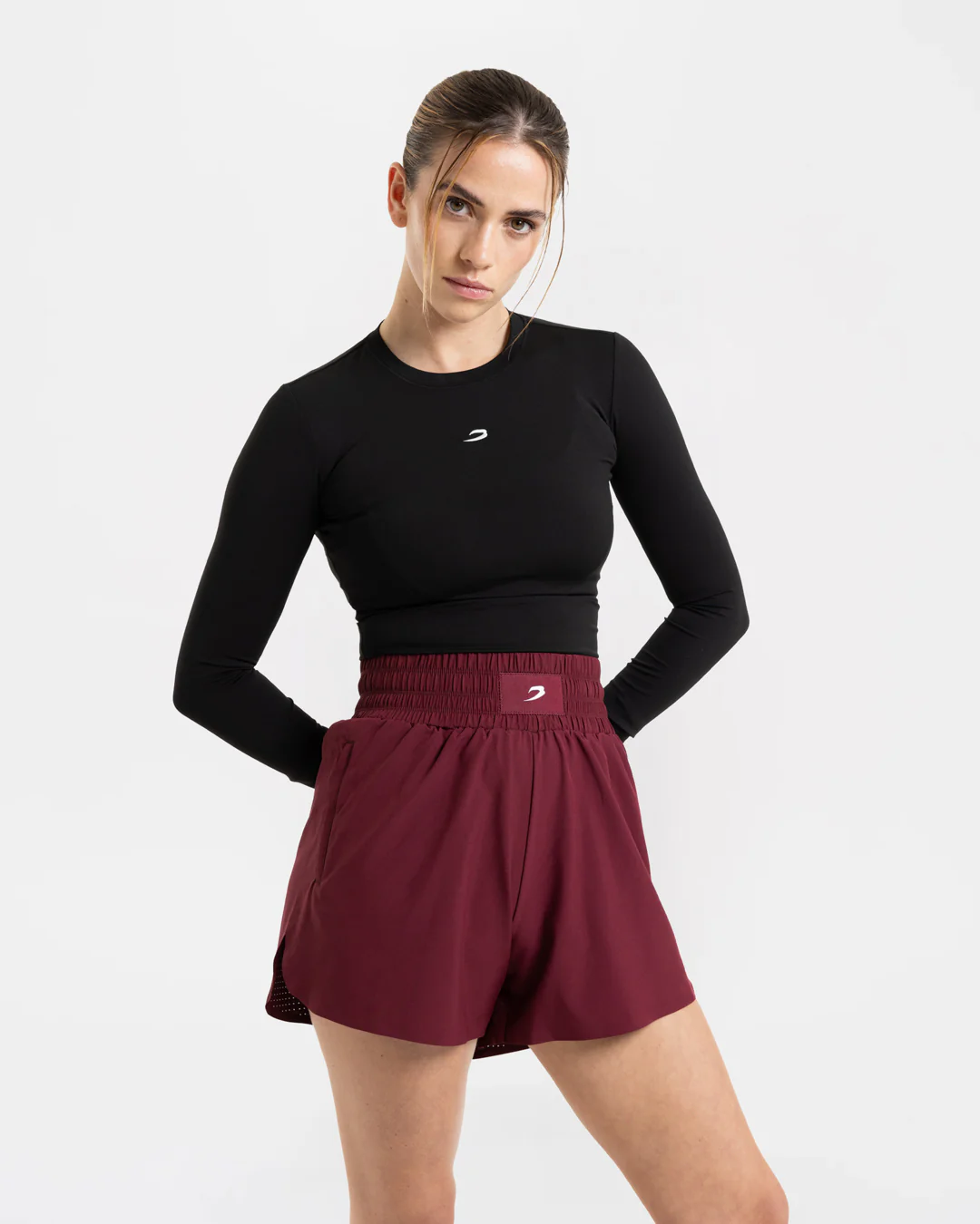 Tammy Shorts - Burgundy - Image 4