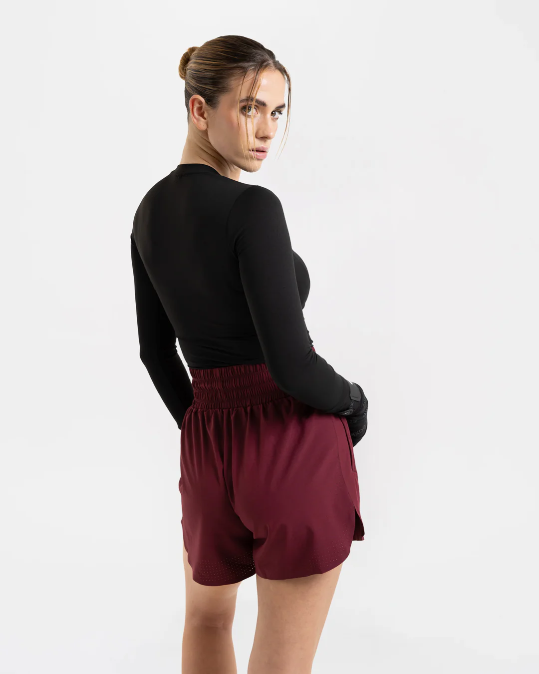 Tammy Shorts - Burgundy - Image 6