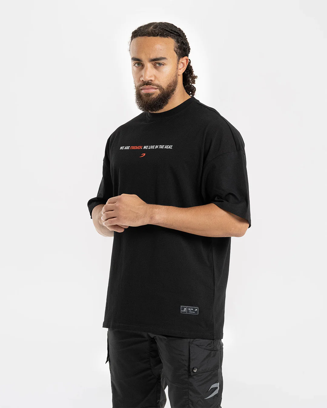 Teddy Atlas Firemen Oversized T-Shirt - Black - Image 5