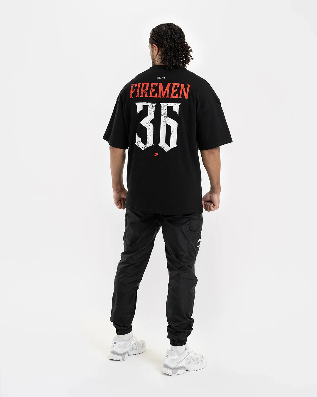 Teddy Atlas Firemen Oversized T-Shirt - Black - Image 9