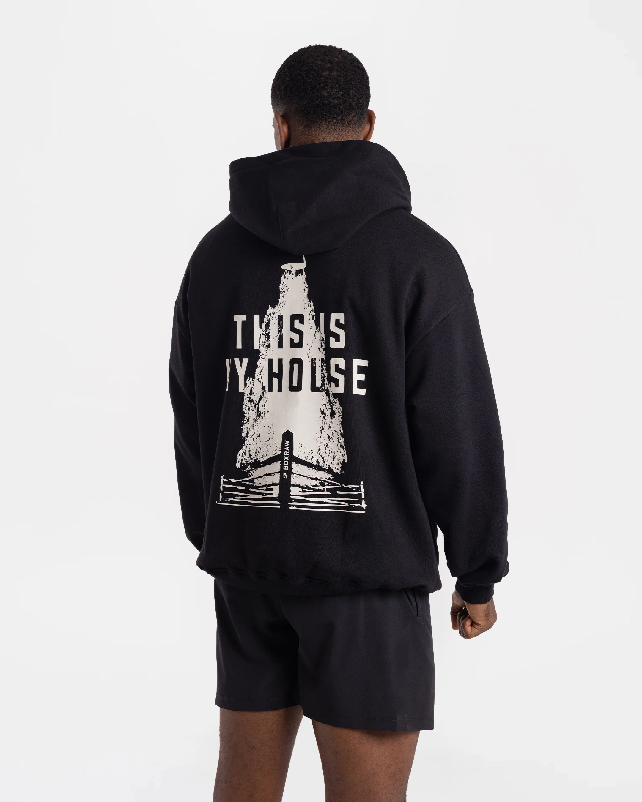 This Is My House Oversized Hoodie - Black