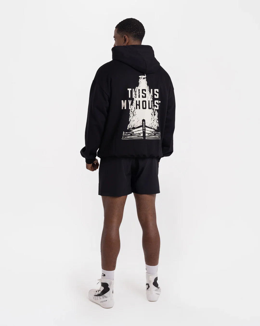 This Is My House Oversized Hoodie - Black - Image 3