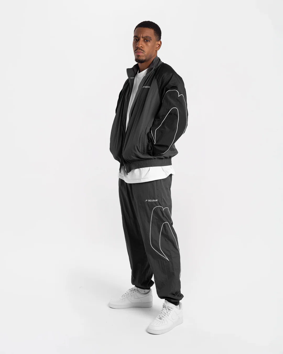Tunero Track Jacket - Grey/Black - Image 9