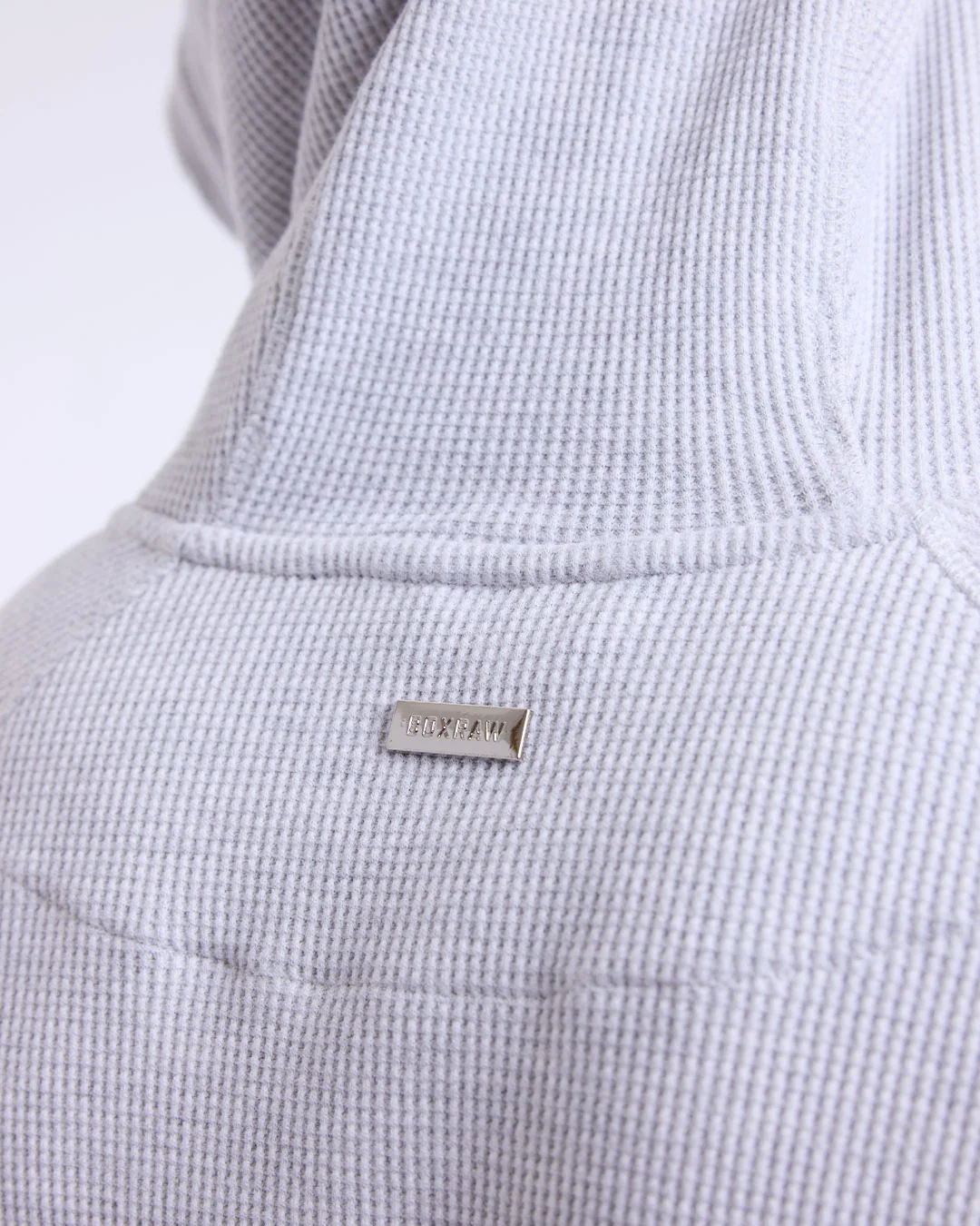 Tunero Waffle Zip Hoodie - Grey - Image 6