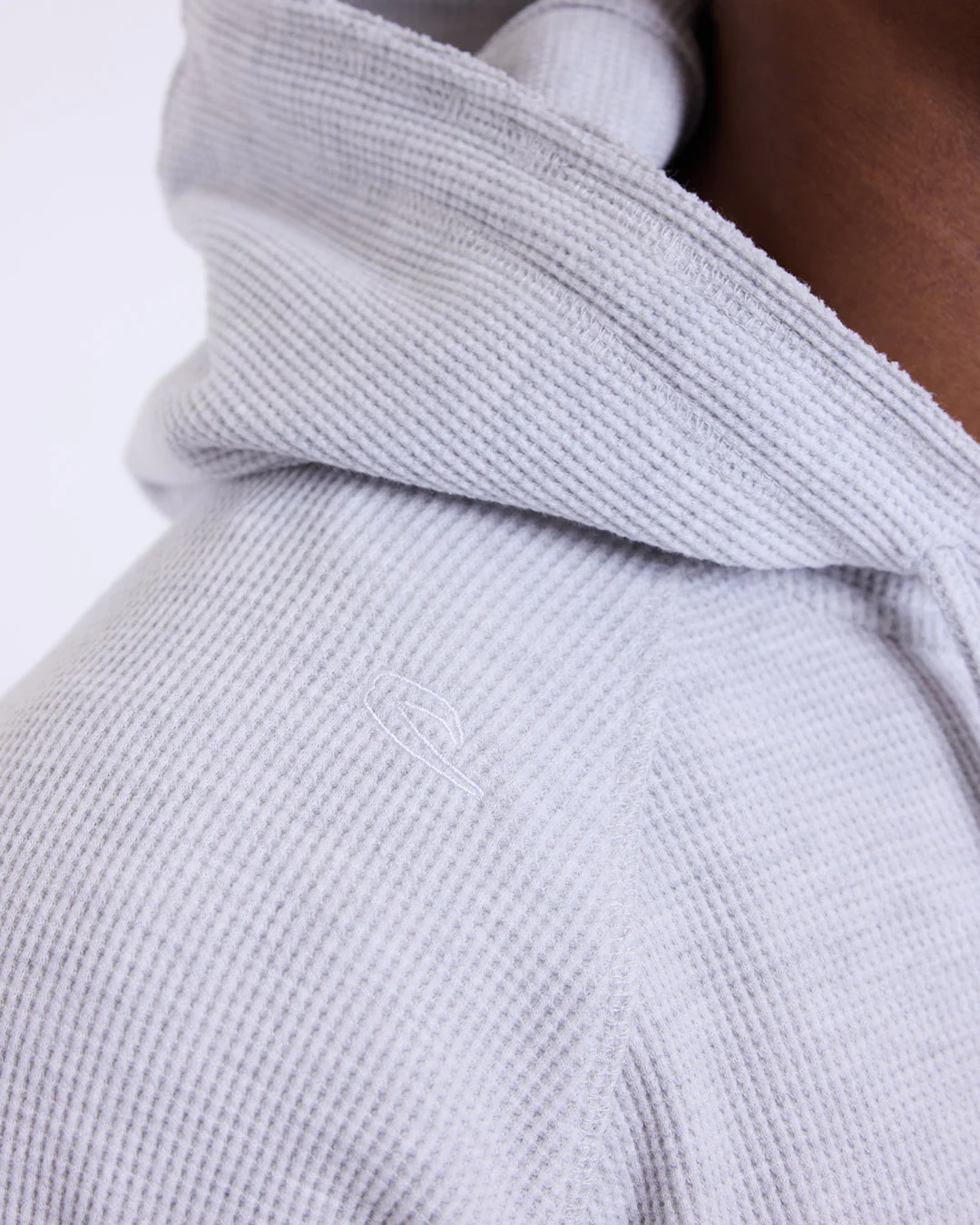 Tunero Waffle Zip Hoodie - Grey - Image 9