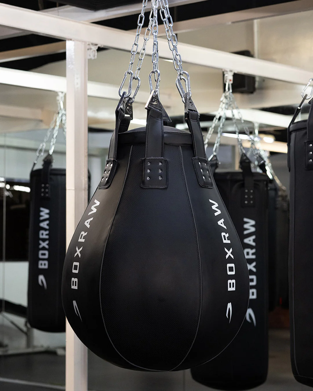 BOXRAW Uppercut Bag - Black/45kg - Image 2