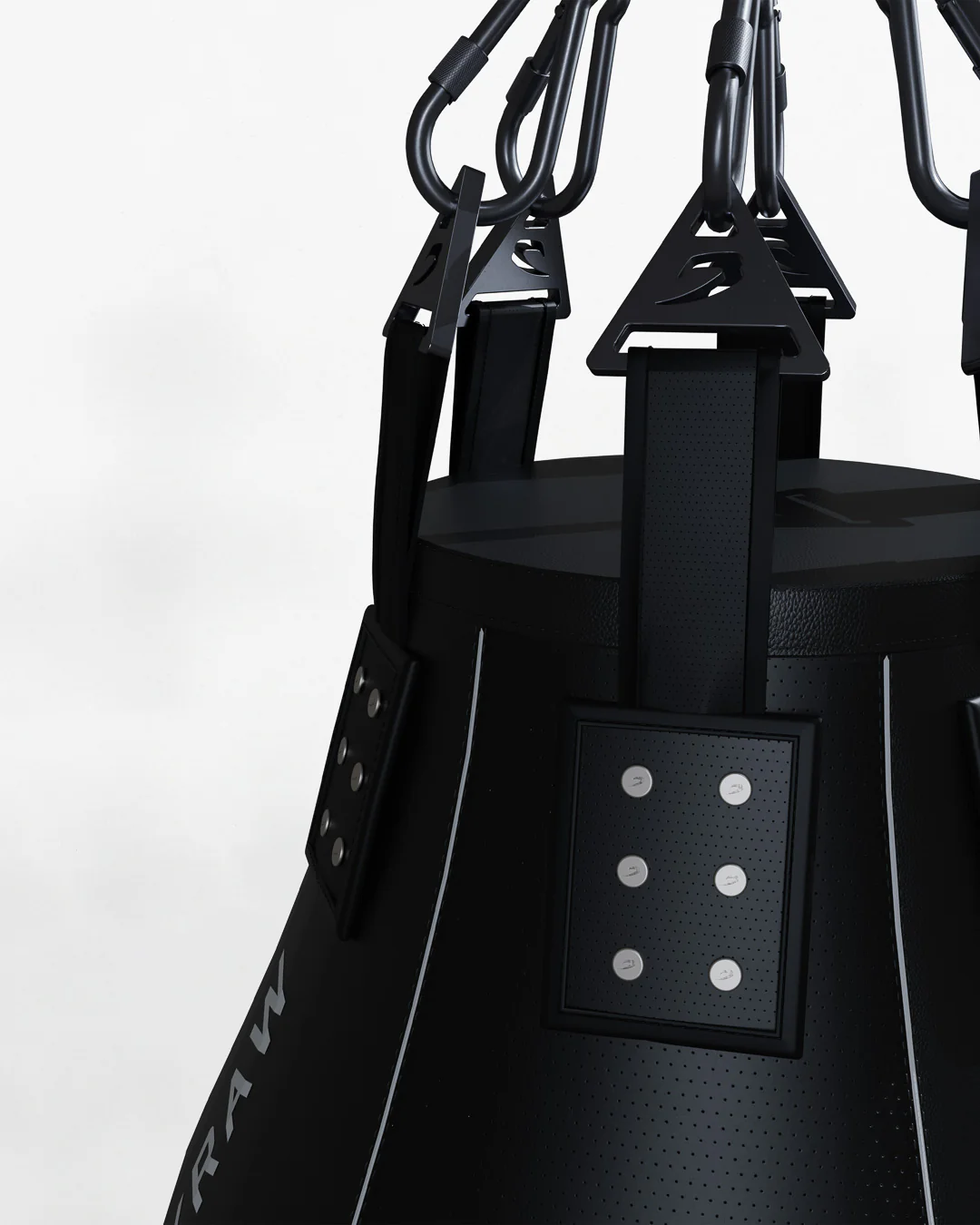 BOXRAW Uppercut Bag - Black/45kg - Image 4