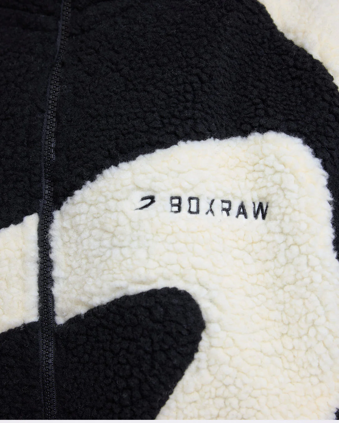 Walker Sherpa Jacket - Black/Cream - Image 7