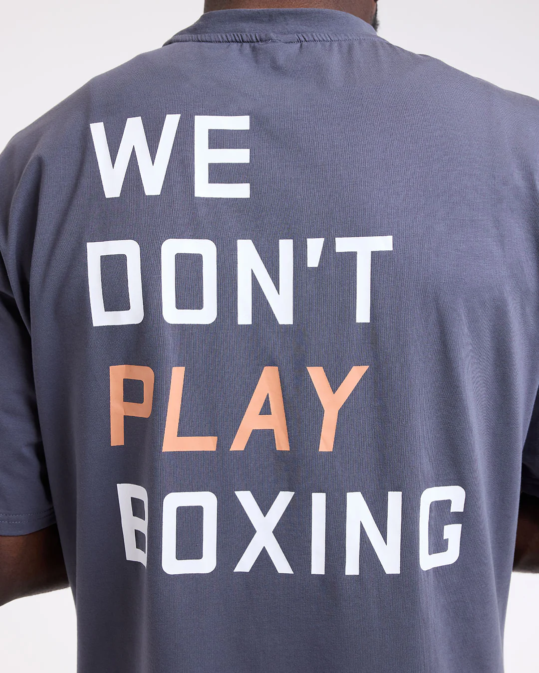 We Don't Play Boxing Oversized T-Shirt - Charcoal - Image 7