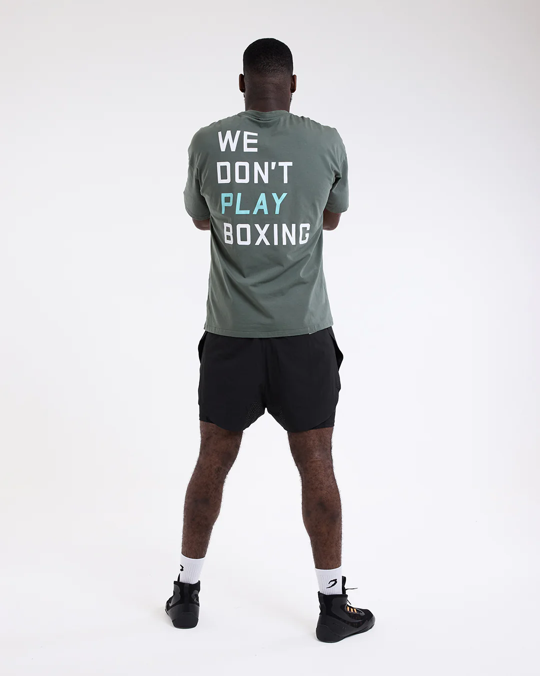 We Don't Play Boxing Oversized T-Shirt - Green - Image 3