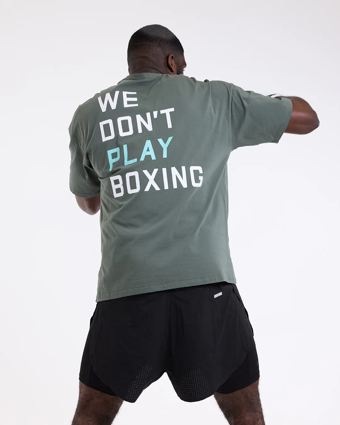 We Don't Play Boxing Oversized T-Shirt - Green - Image 4