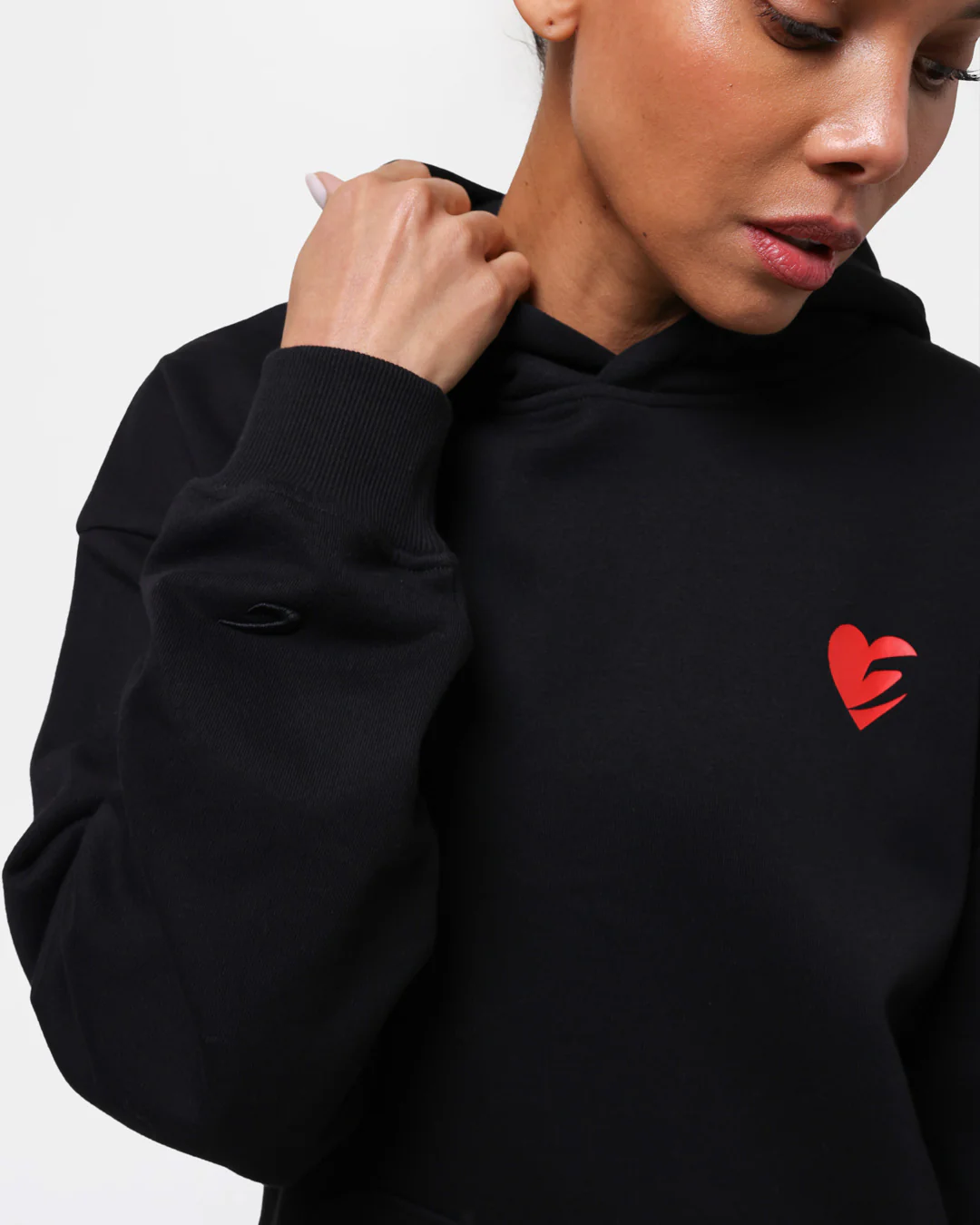 Boxing is Love Oversized Hoodie - Black - Image 7