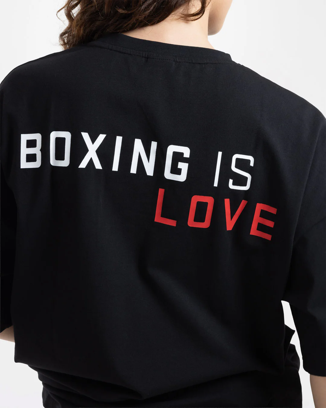Boxing is Love Oversized T-Shirt - Black - Image 5