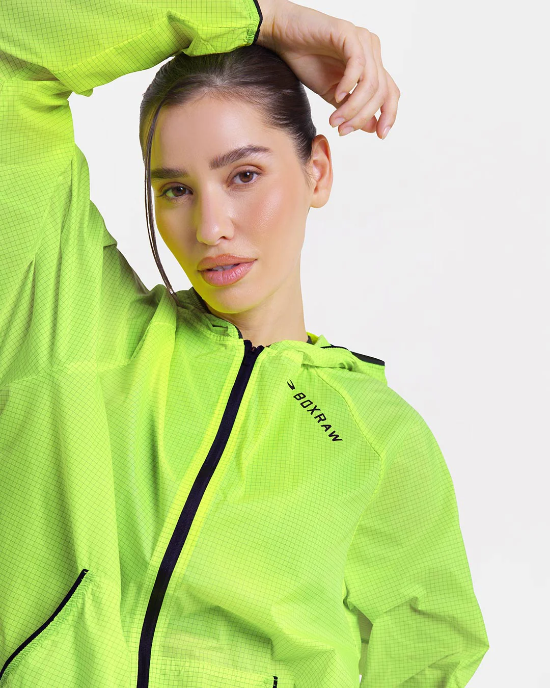 Genaro Zip Up Windbreaker - Neon Yellow - Image 4