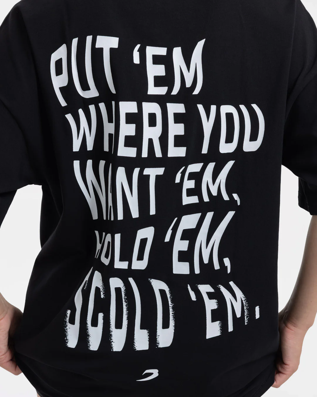 Hold 'Em Scold 'Em Oversized T-Shirt - Black - Image 7