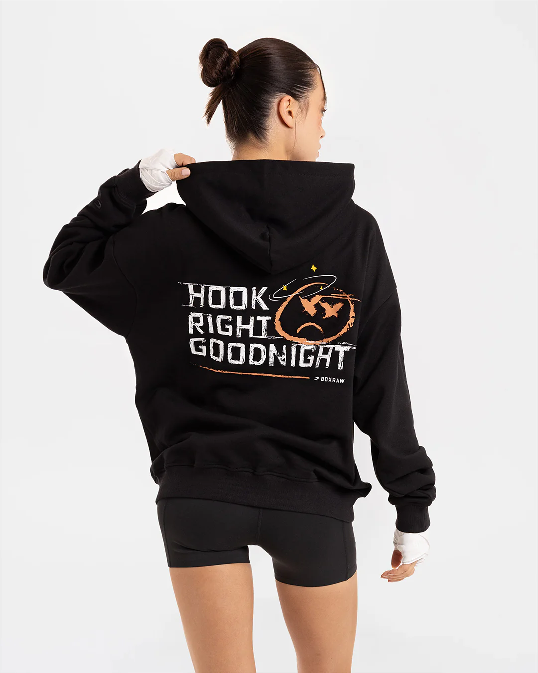 Hook Right Goodnight Oversized Hoodie - Black