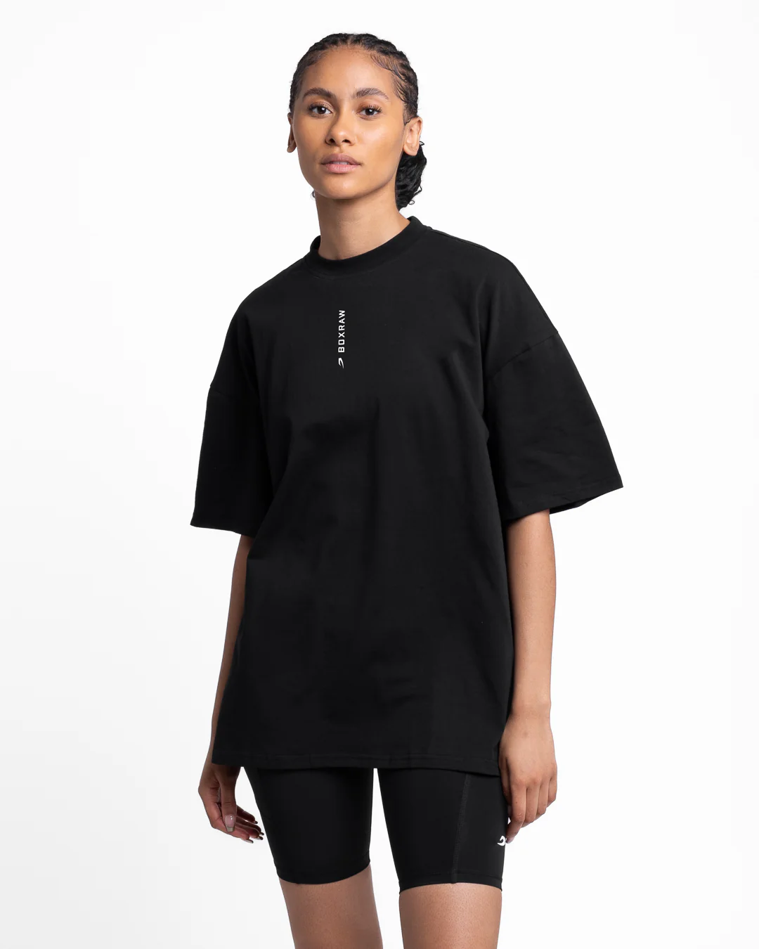 Lineal Oversized T-Shirt - Black - Image 4