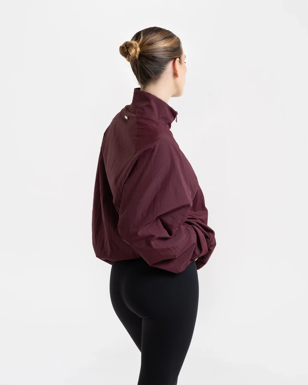 Saxton Track Jacket - Burgundy - Image 4