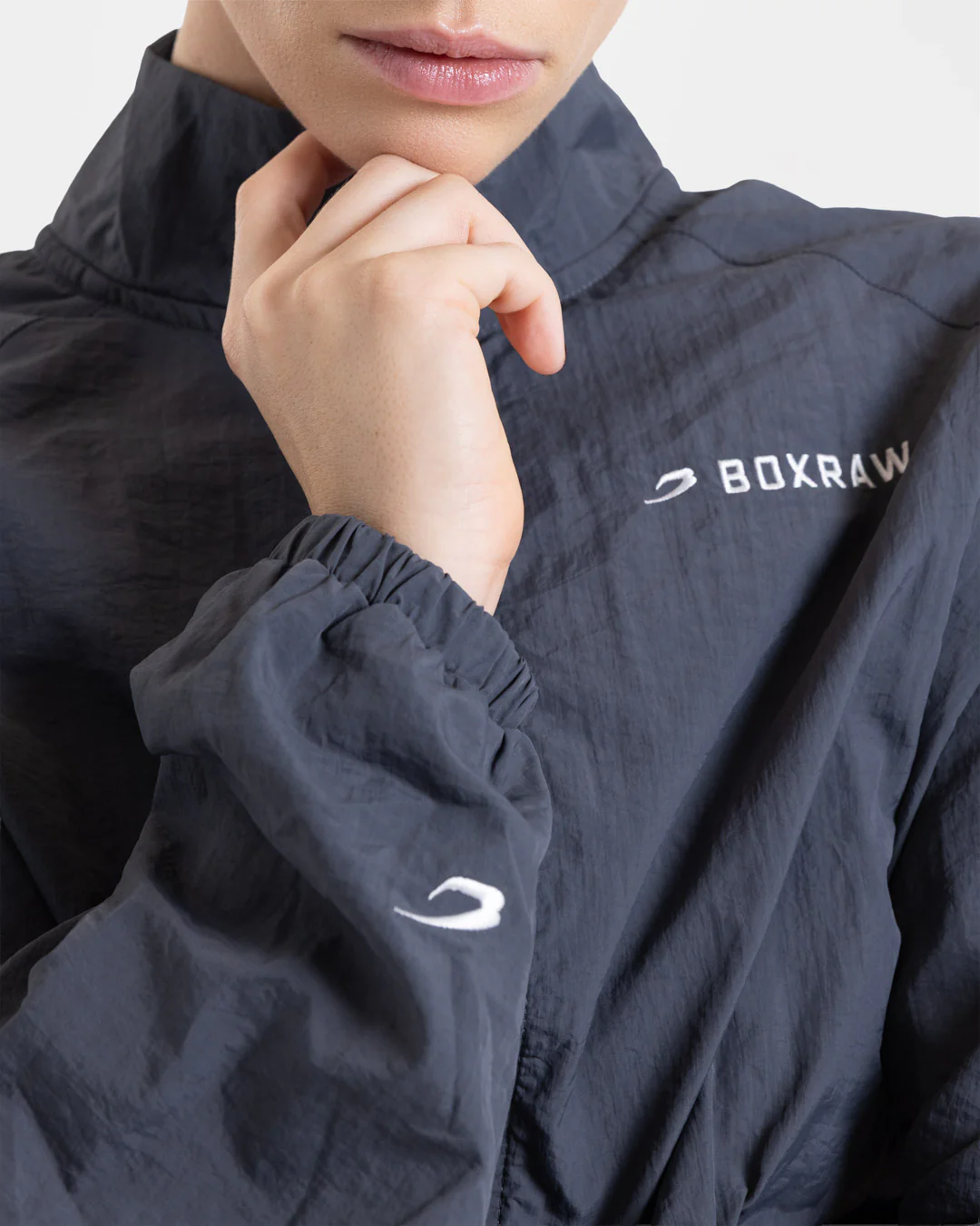 Saxton Track Jacket - Charcoal - Image 5