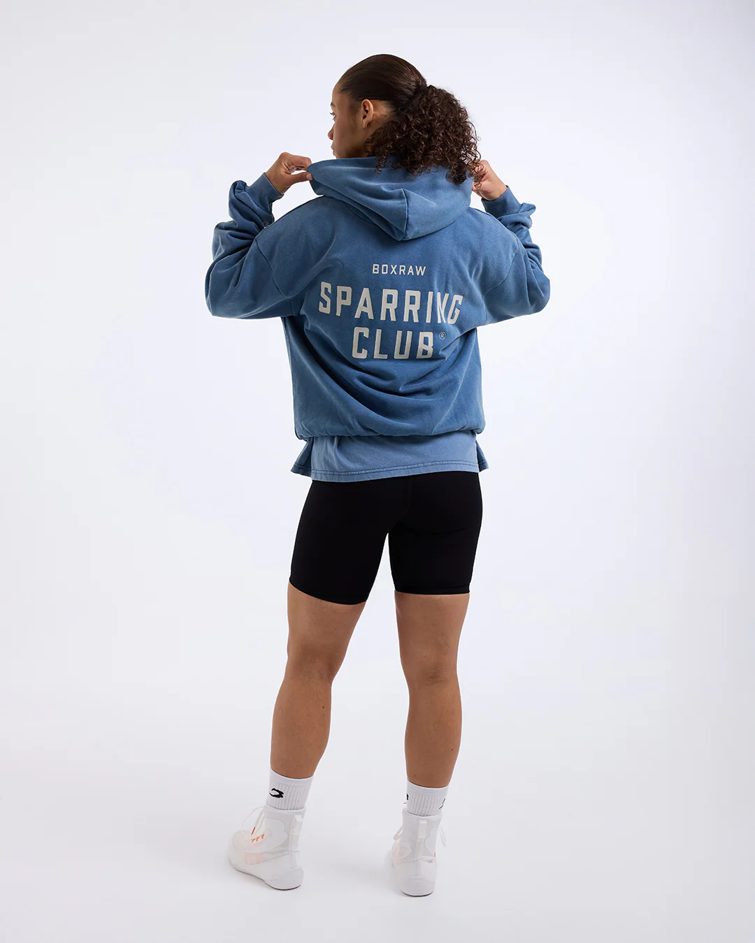 Sparring Club Oversized Hoodie - Washed Baby Blue - Image 12